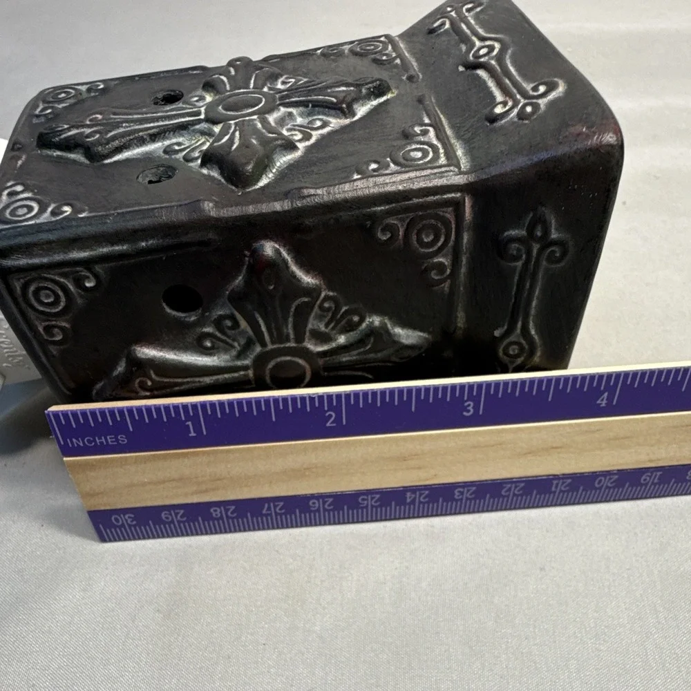 Scentsy Wall Plug-In Electric Wax Warmer, Black Cross Pattern, Religious